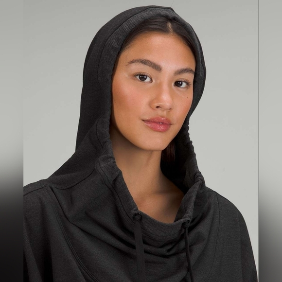 Lululemon Throwback Flashback Pullover W3FZ6S Hoodie Sweatshirt Black Size 4 - Picture 8 of 8